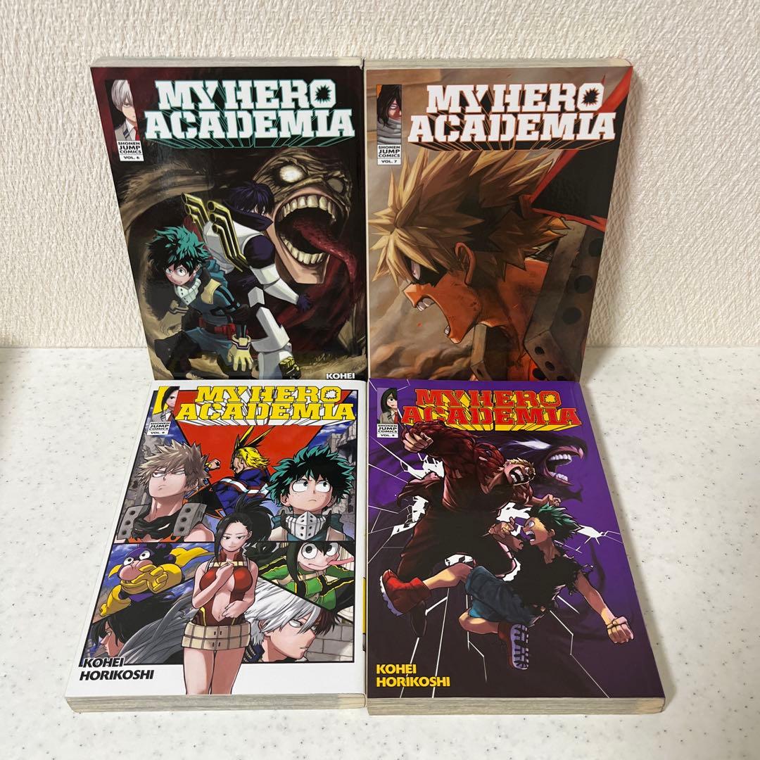僕のヒーローアカデミア　英語版　1-9巻セット
