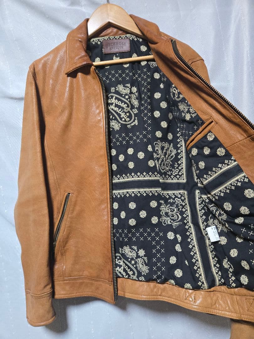 け様専用 ジャックローズ 山羊革 茶色 シングルライダース