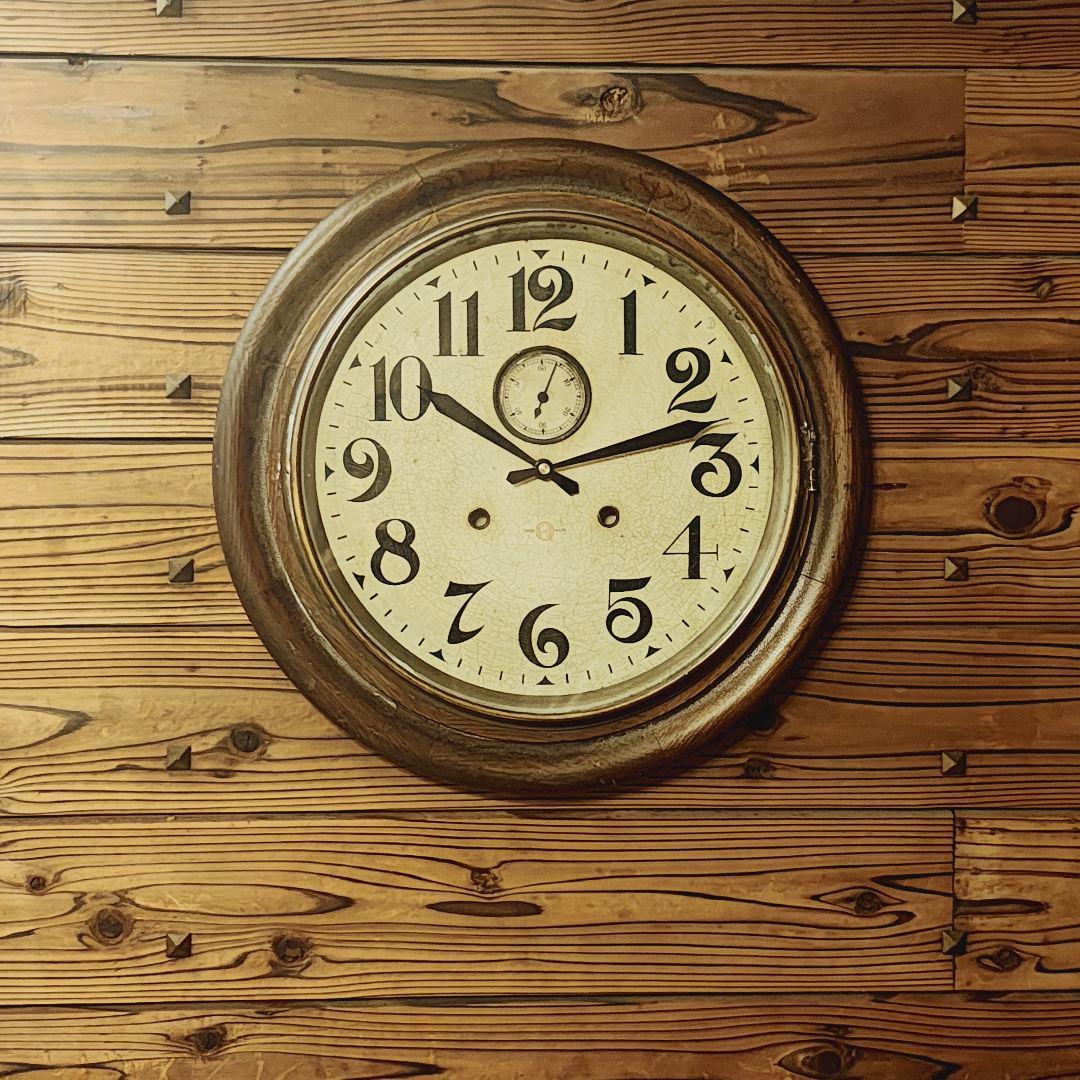 【リペア品 静音 薄型】TRADE MARK 掛け時計 壁掛け時計 アンティーク