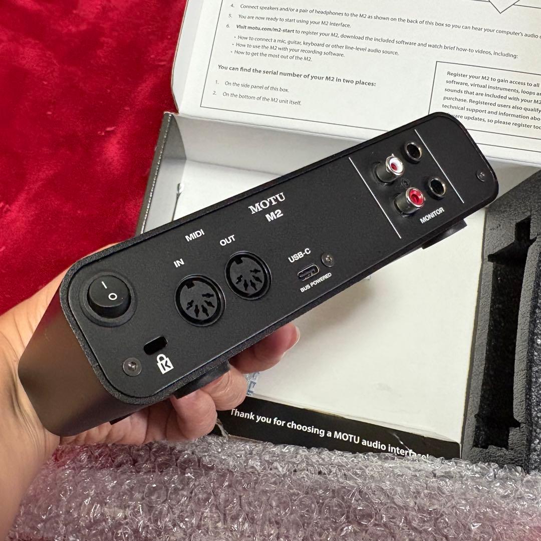 MOTU M2 オーディオインターフェース ジャンク品 元箱付き