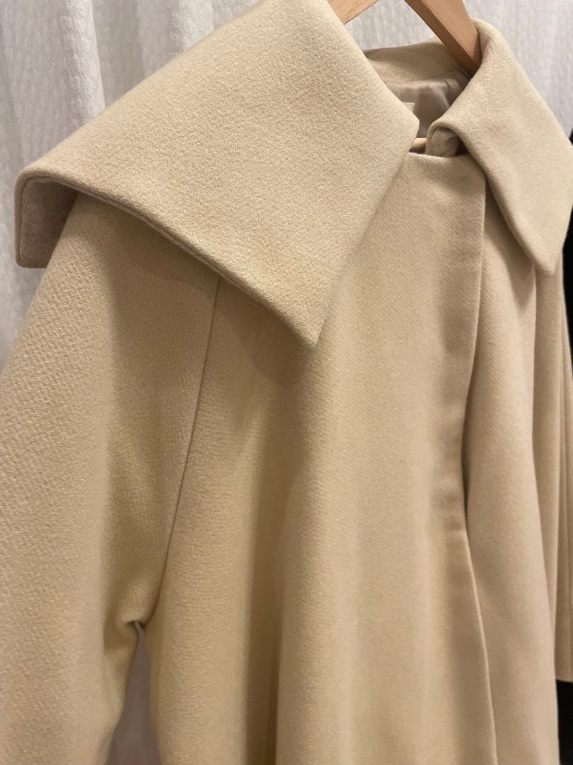 Eaphi big collar middle coat