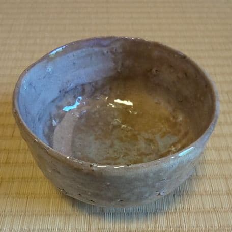 A 92 抹茶碗 萩・十代 陶兵衛作