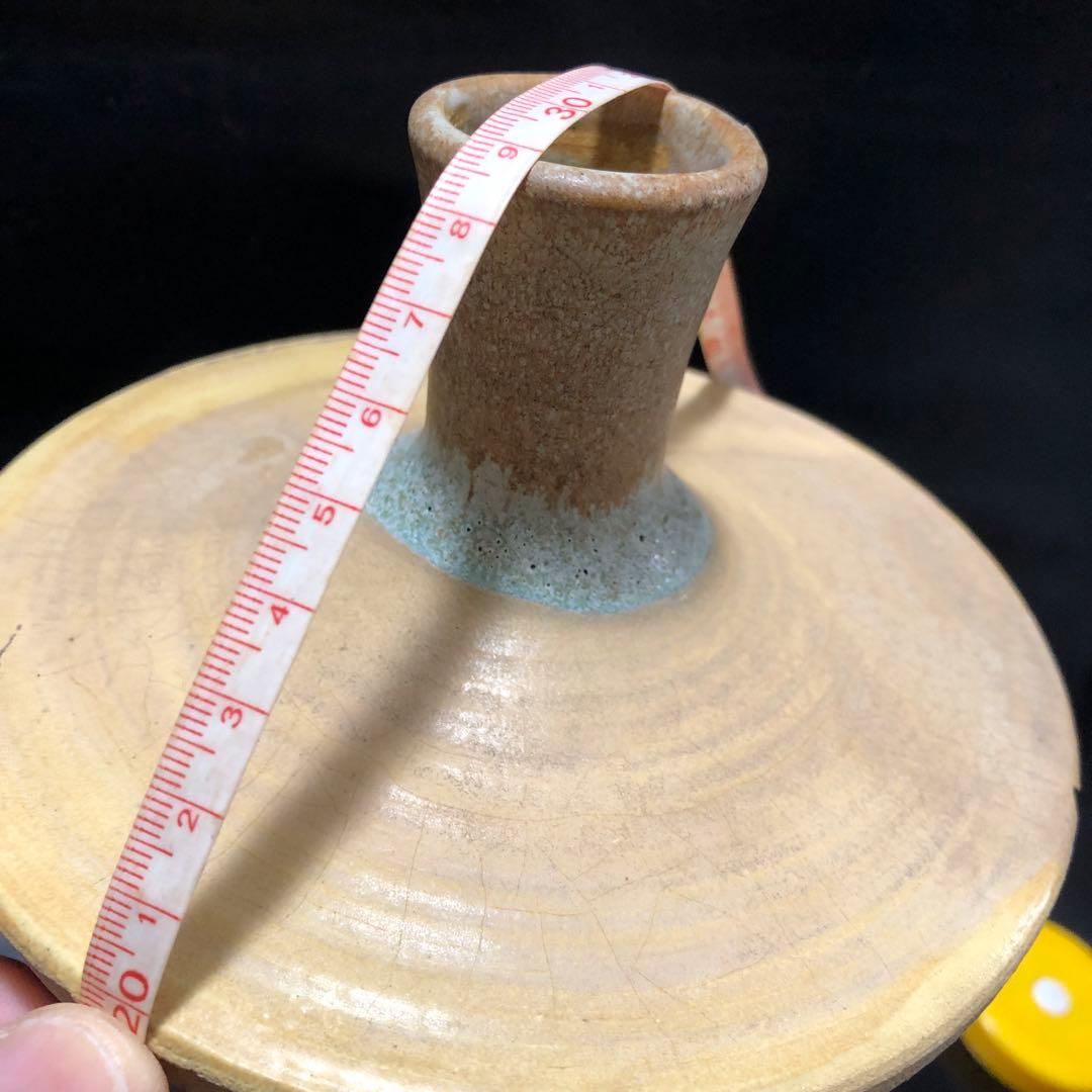 美しい古美術◼️蔵の裏からかなり雰囲気のある蓋のある花瓶のような謎の陶器が出て来た