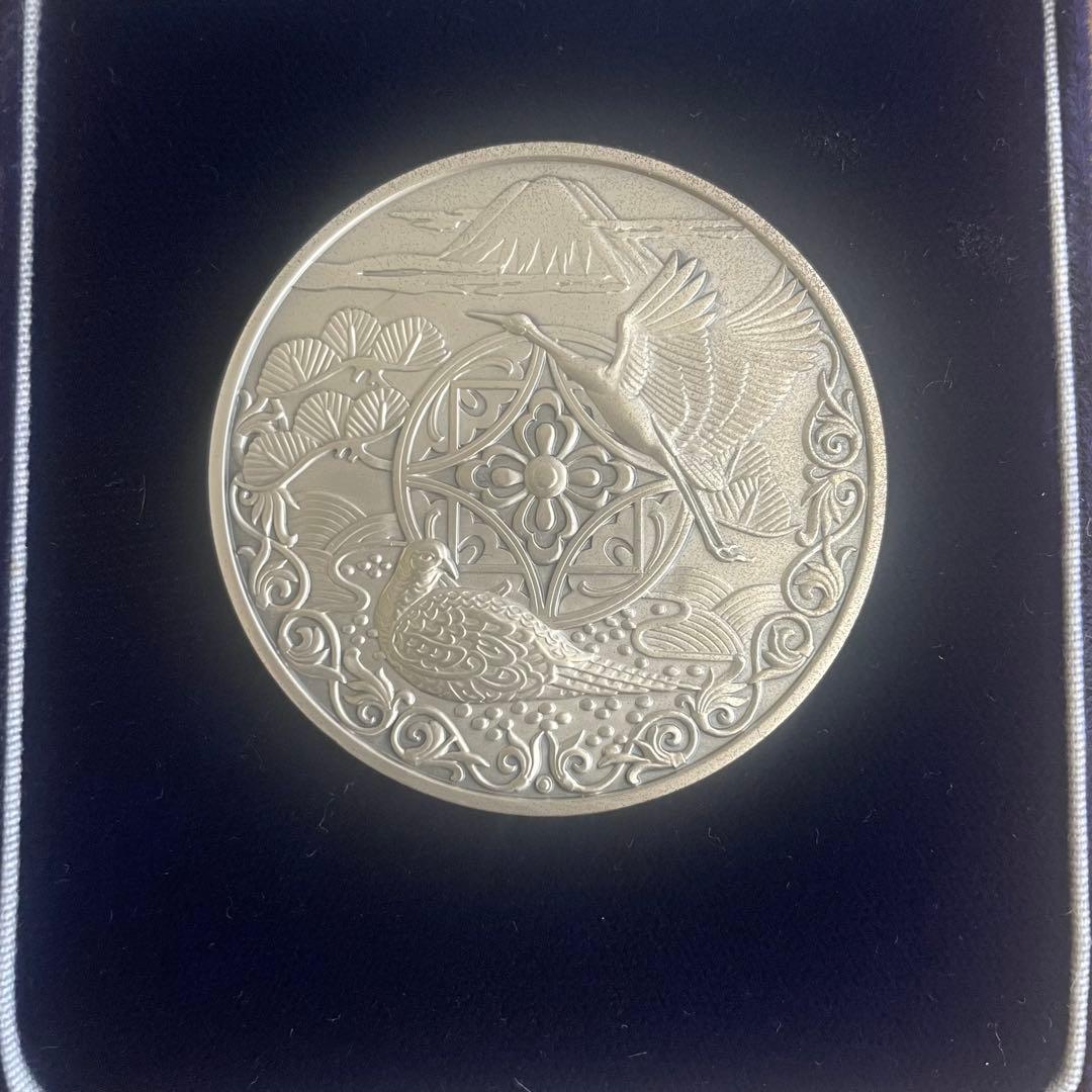 新日本銀行券発行記念メダル 1984年（純銀製） 銀メダル記念コイン