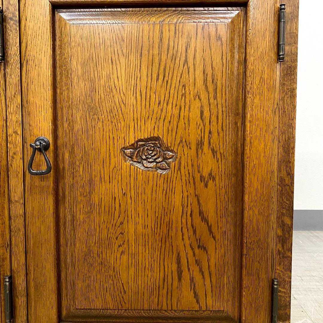 希少 葉山ガーデン 勇峰工芸 花柄サイドボード キャビネット フラワー