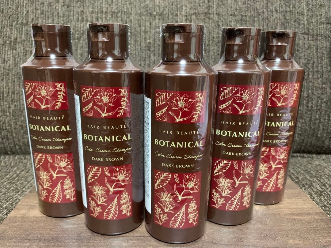 未使用】BOTANICAL カラークリームシャンプー ダークブラウン 5本