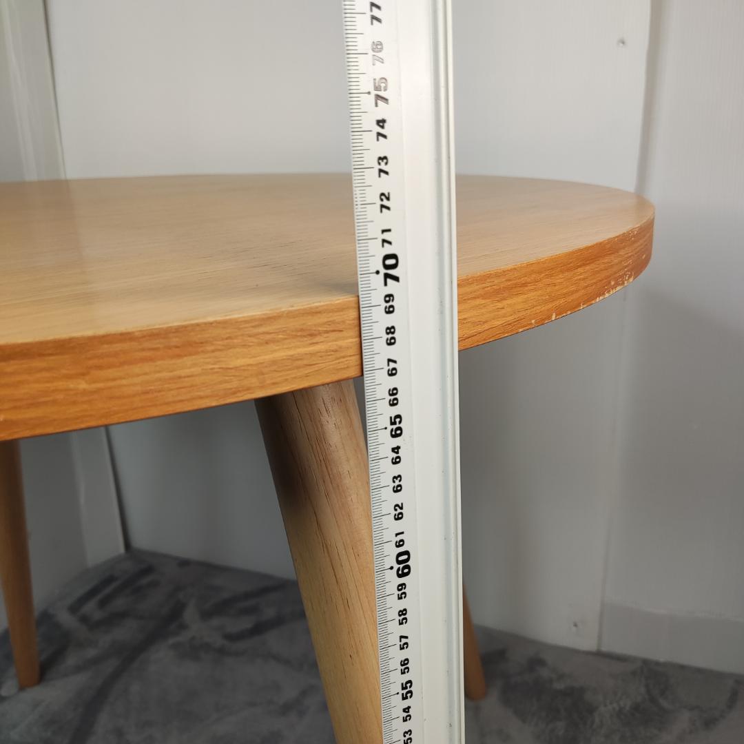 「数日セール】丸テーブル　ちゃぶ台 円形テーブル 幅80cm高さ70cm