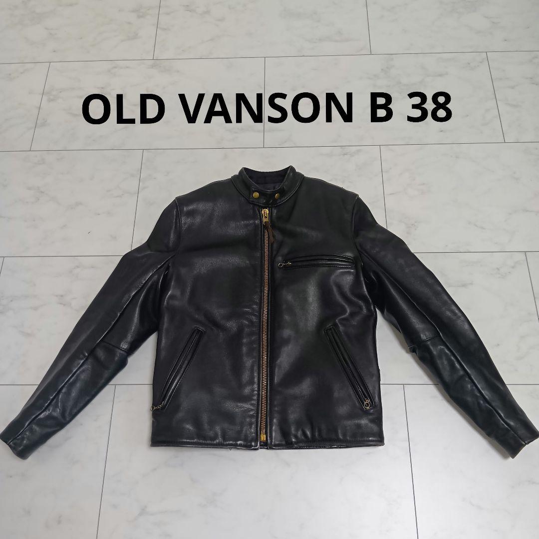 OLD VANSON バンソン B 黒 38 シングルライダース 革ジャン - メルカリ