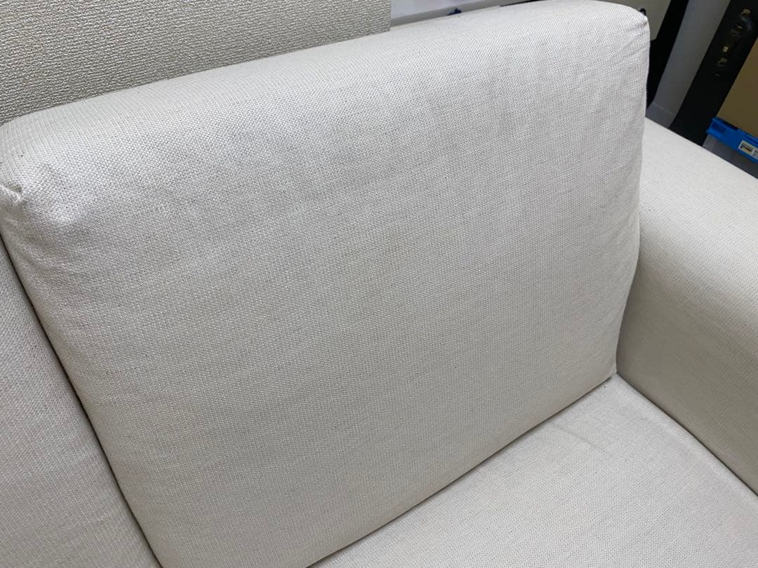 【送料無料/2021年製/美品】無印良品 2人掛けソファ（カバー付）