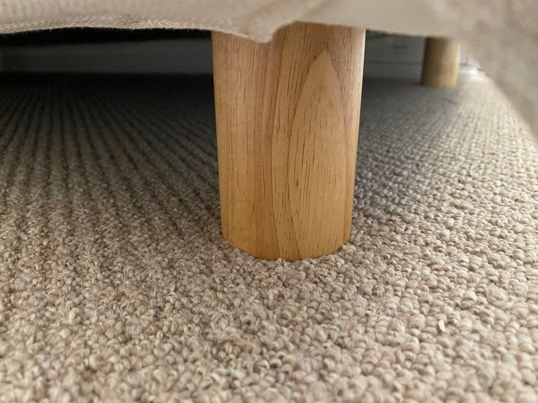 【送料無料/2021年製/美品】無印良品 2人掛けソファ（カバー付）