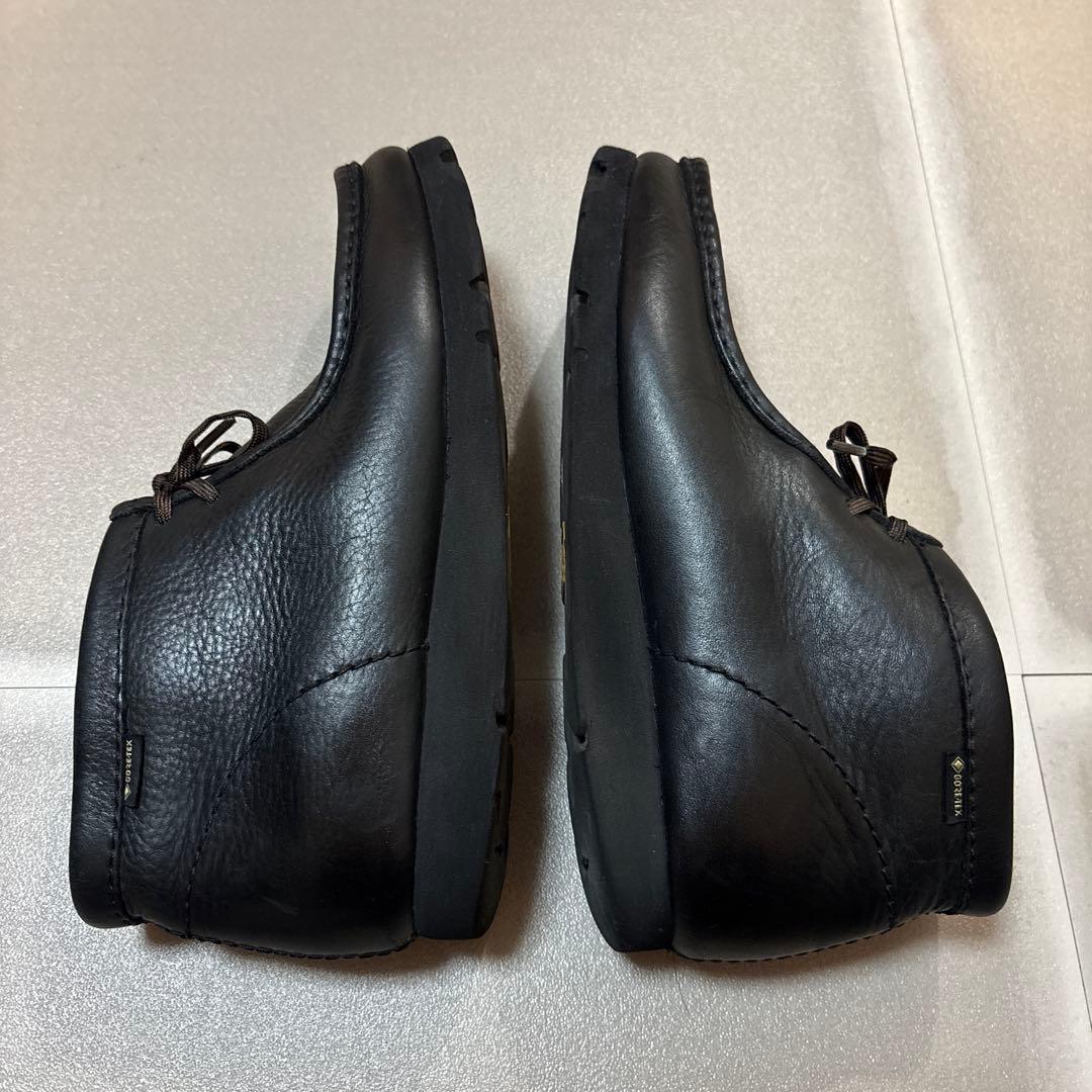 クラークス ワラビーブーツ ゴアテックス 26本革 ビブラム 黒