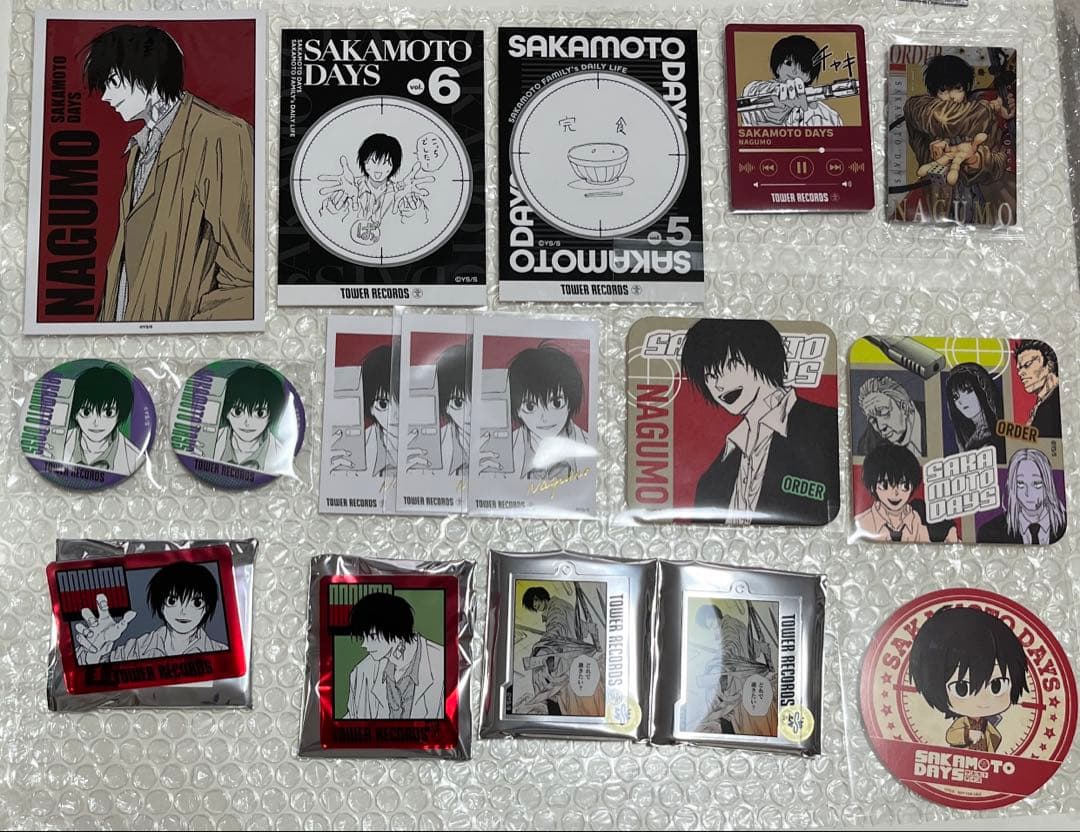 3点 サカモトデイズ タワレコカフェ アクリルバッジコレクション