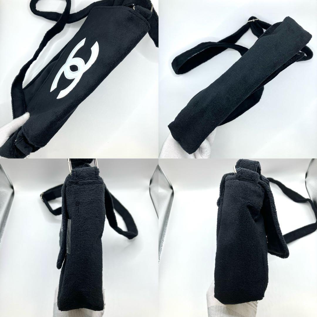 【美品】CHANEL シャネル　ノベルティ ショルダーバッグ　ハンドバッグ　黒