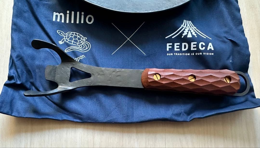 millio × FEDECA 手打ち鍛造 フライパン ディッシュグリドル名栗