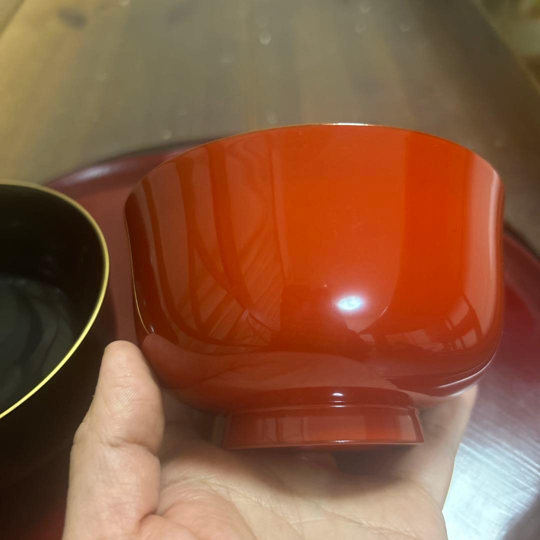 京都平安象彦 天然木 本漆塗 蒔絵 金箔 金彩 笹 夫婦椀 - メルカリ