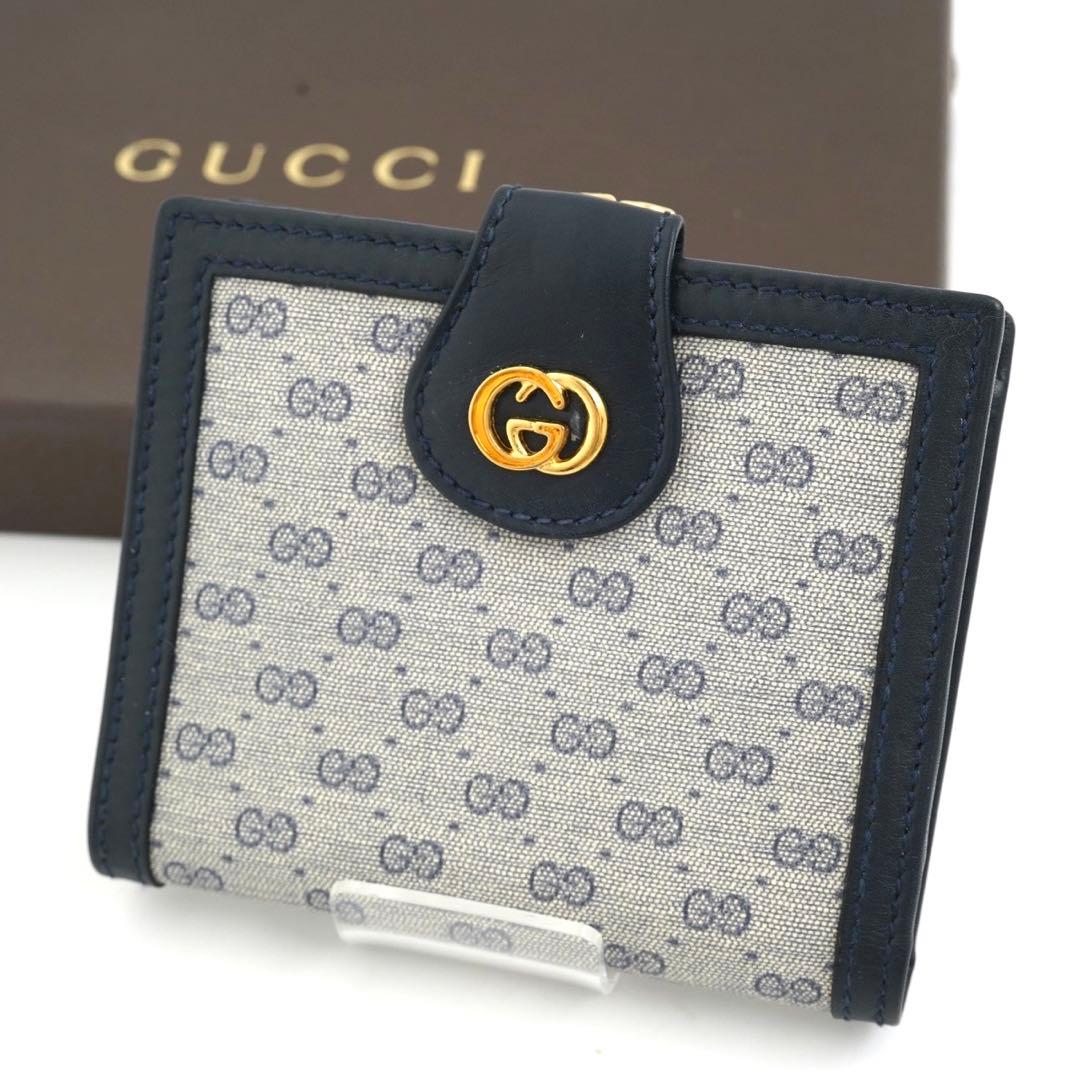 ✨新品未使用・箱保証書GUCCI ミニ財布マイクロGG インターロッキング