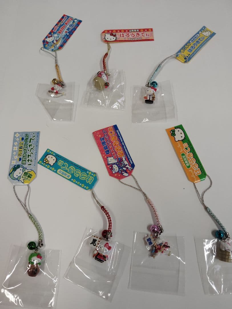 ハローキティ キティ ご当地 根付け ストラップ セット 110個 まとめ売り