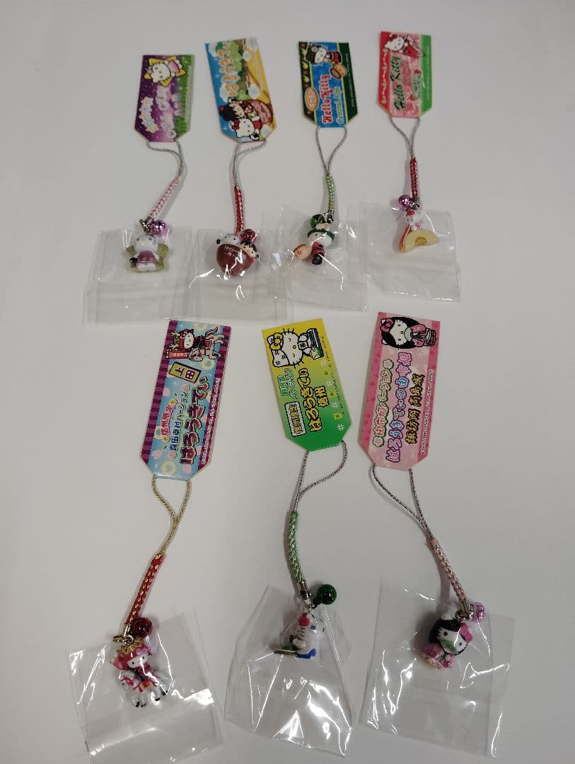 ハローキティ キティ ご当地 根付け ストラップ セット 110個 まとめ売り