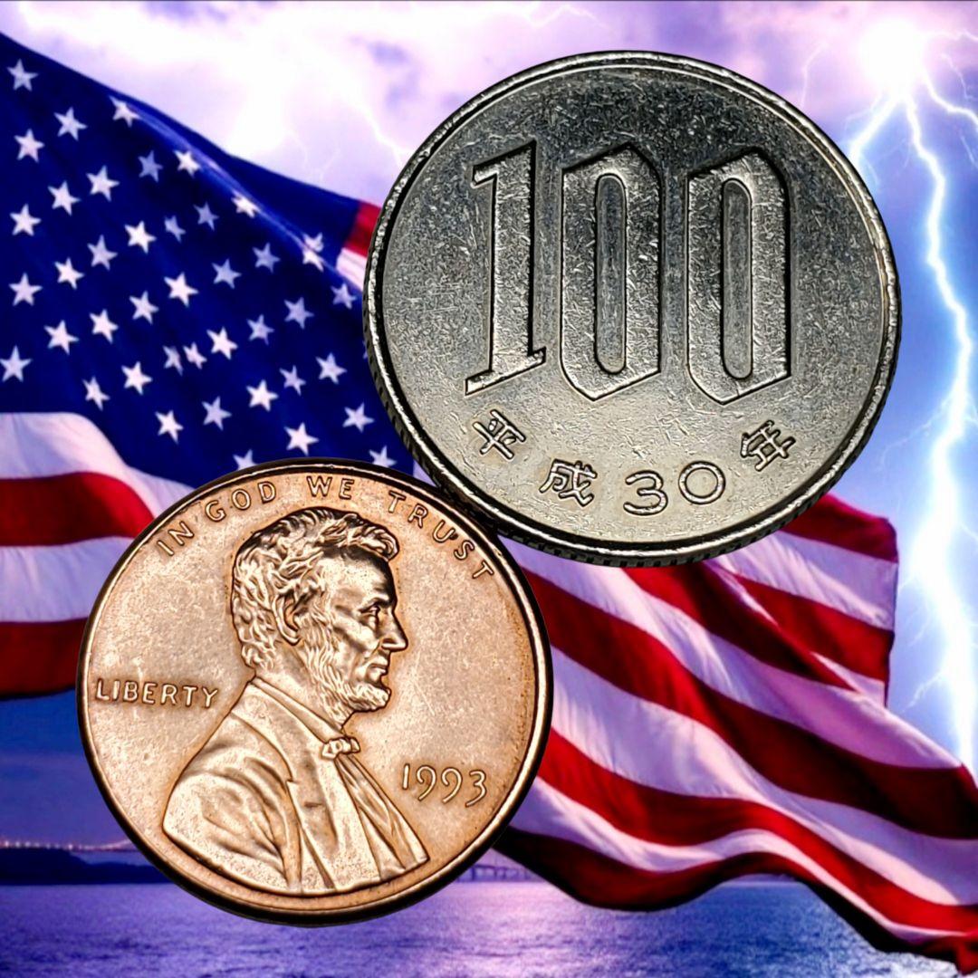 レア アメリカ合衆国 /1セント「リンカーン記念館」1993年 速報