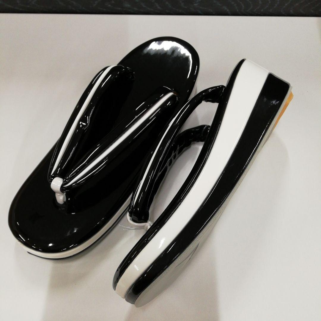 星★新品未使用☆ 振袖用成人式 卒業式　草履バッグセット黒白