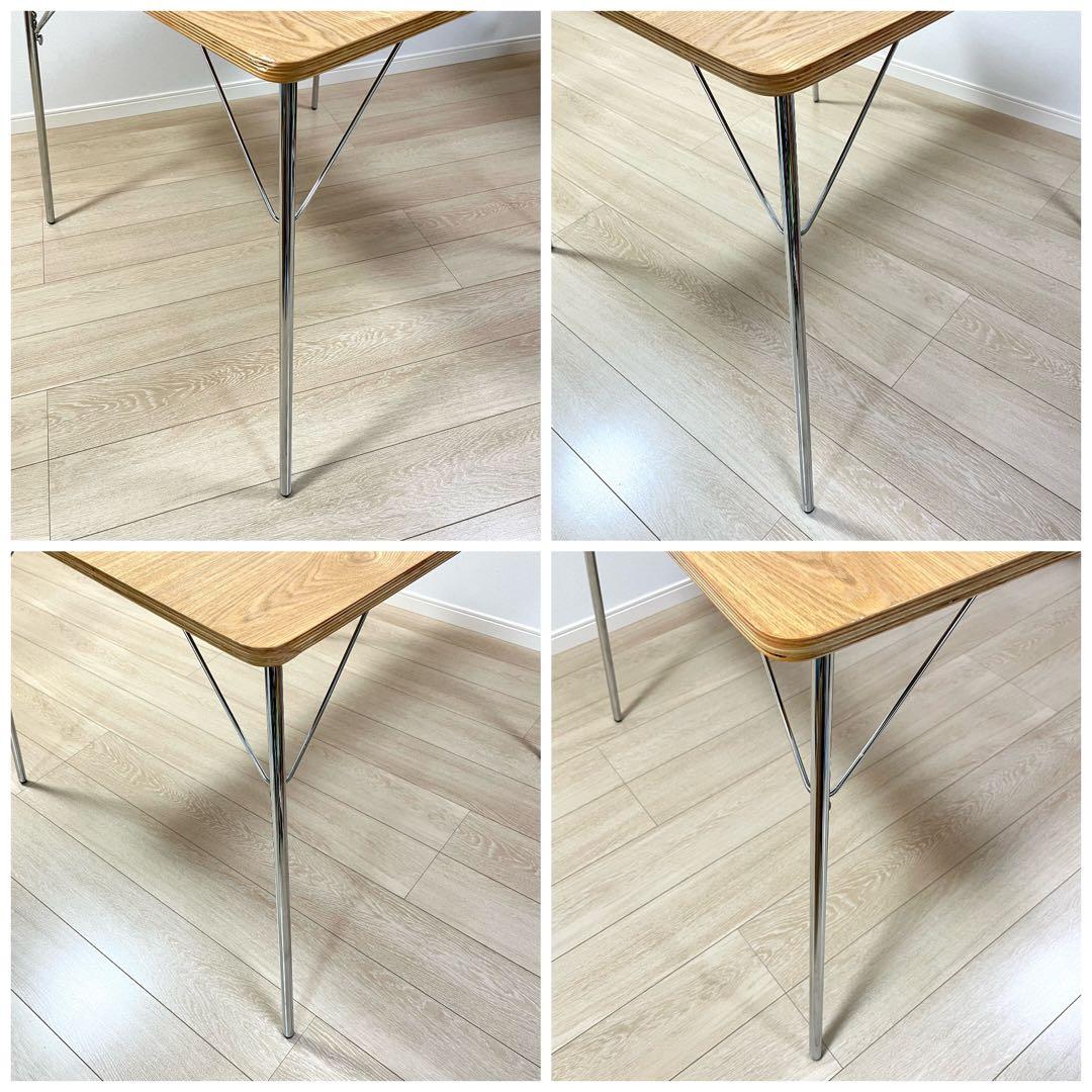 (つ27)イームズ 折りたたみ式 ダイニングテーブル DTM-2 正方形