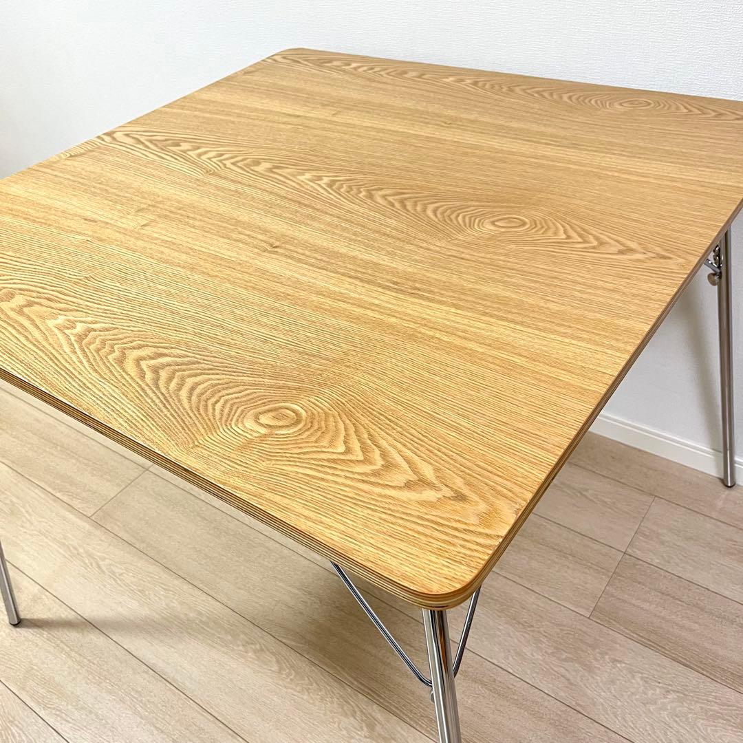 (つ27)イームズ 折りたたみ式 ダイニングテーブル DTM-2 正方形