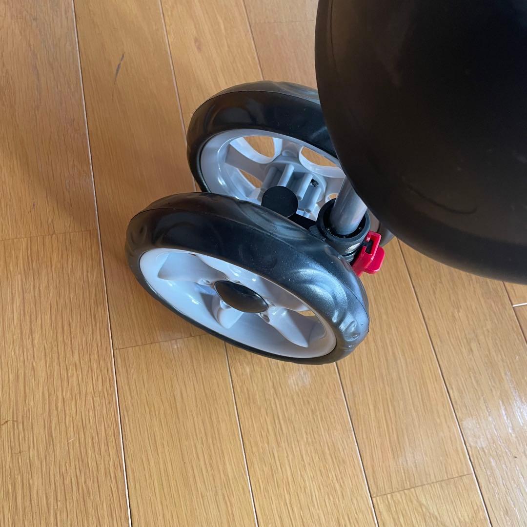 赤 ペットカート ペットバギー 折りたたみ 前輪回転式 おまけ付き