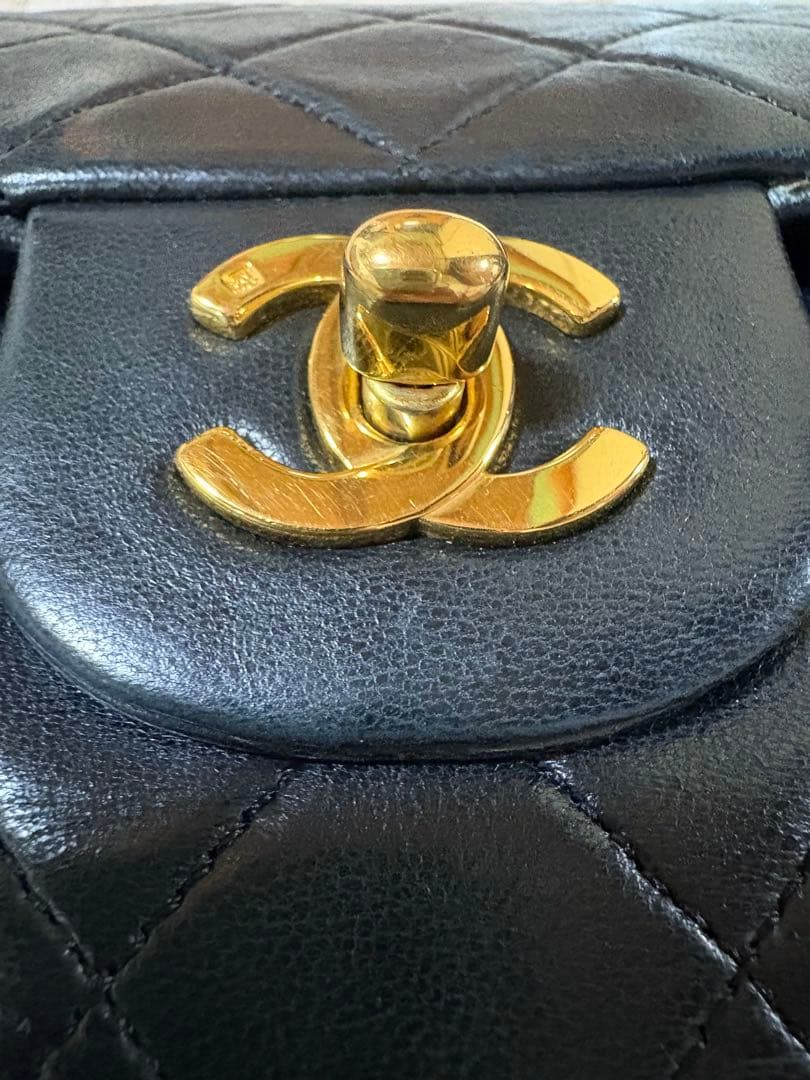 シャネル CHANEL ショルダーバッグ マトラッセ 25 Wチェーン