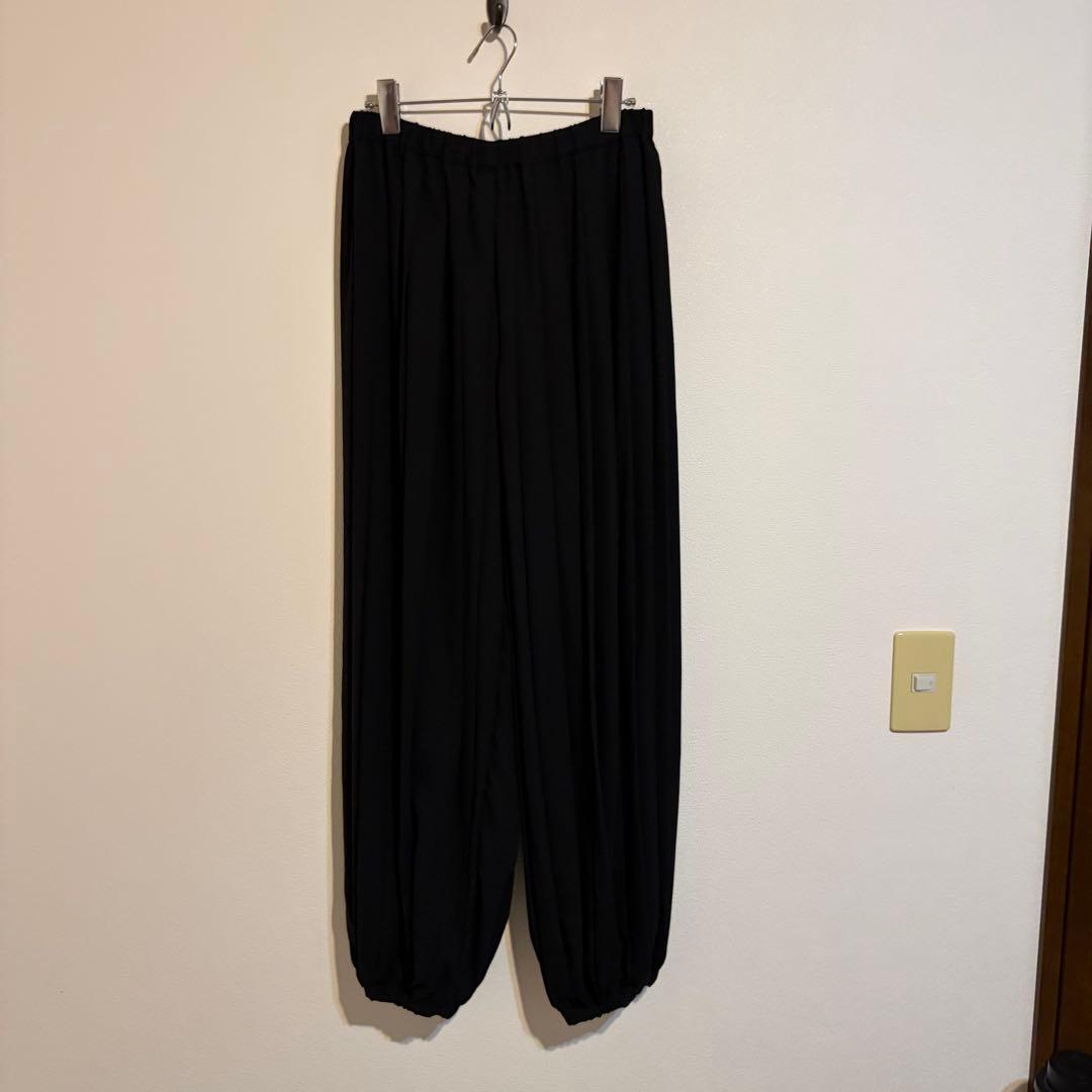 ENFOLD PLEATS TROUSERS ブラック 38