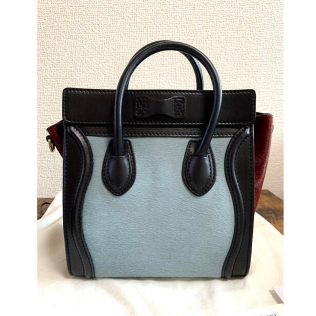 レアCELINE セリーヌナノラゲージ　ハラコ　美品