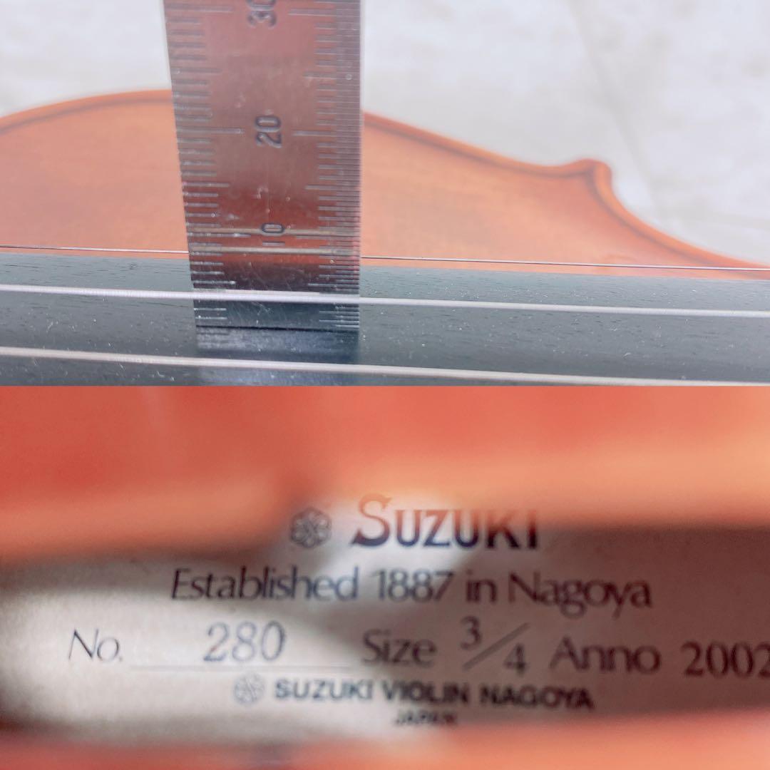 スズキ　バイオリン　No.280 サイズ3/4 2002年製　N1291