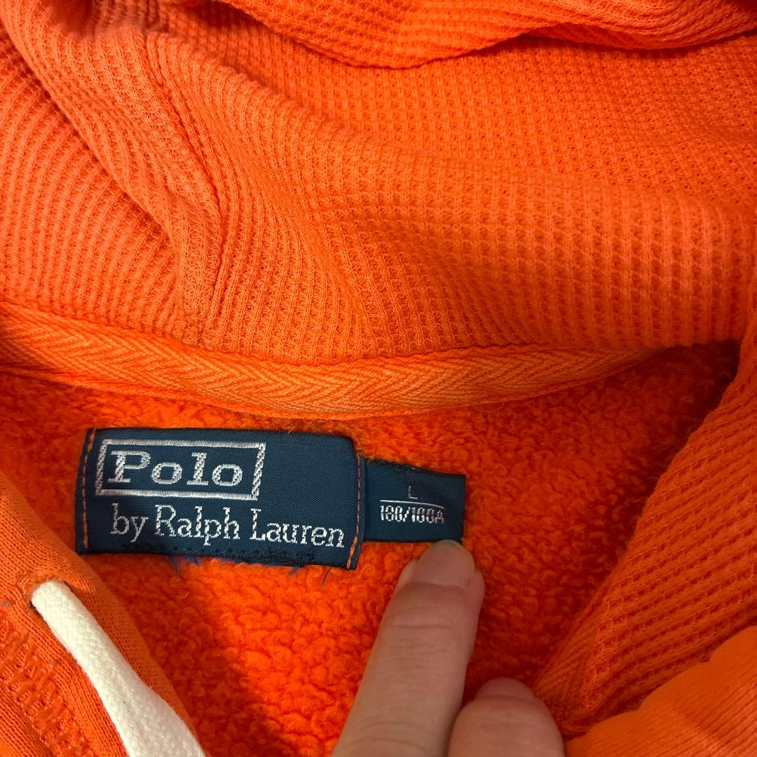 【希少】90s Polo Ralph Lauren ジップパーカー 裏サーマル