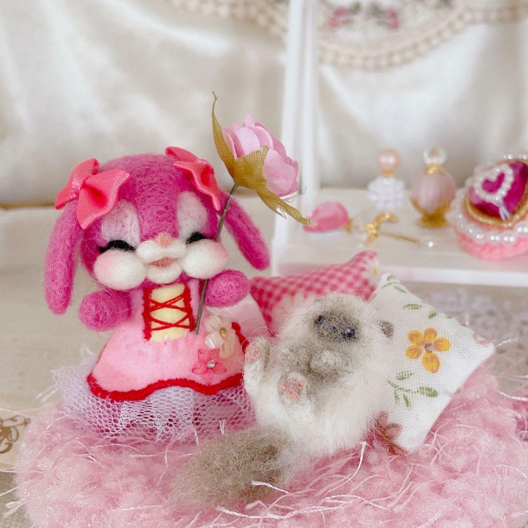 ラブリーうさちゃん♡豪華セット】羊毛フェルト