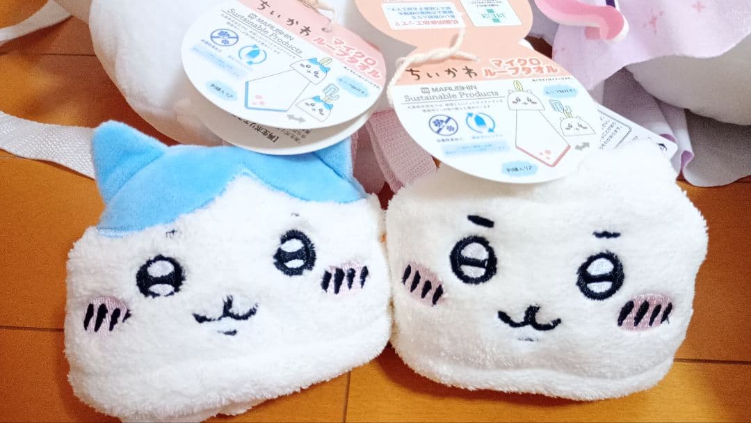 ちいかわぬいぐるみリュック♥てんしあくまBIGシーサーうさぎ♥ループタオルセット