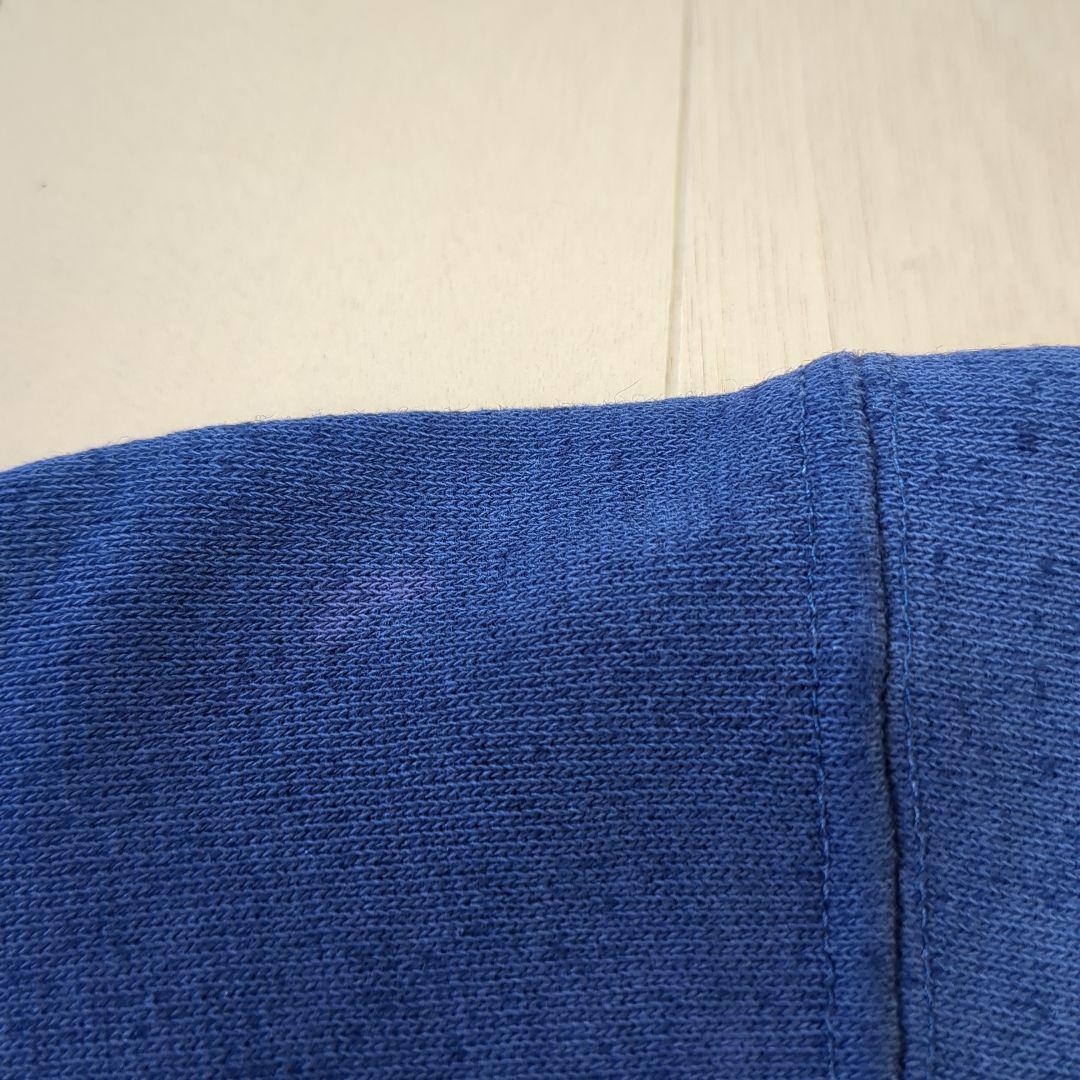 【80s トリコタグ】袖目無しリバースウィーブパーカー スウェット ネイビー L