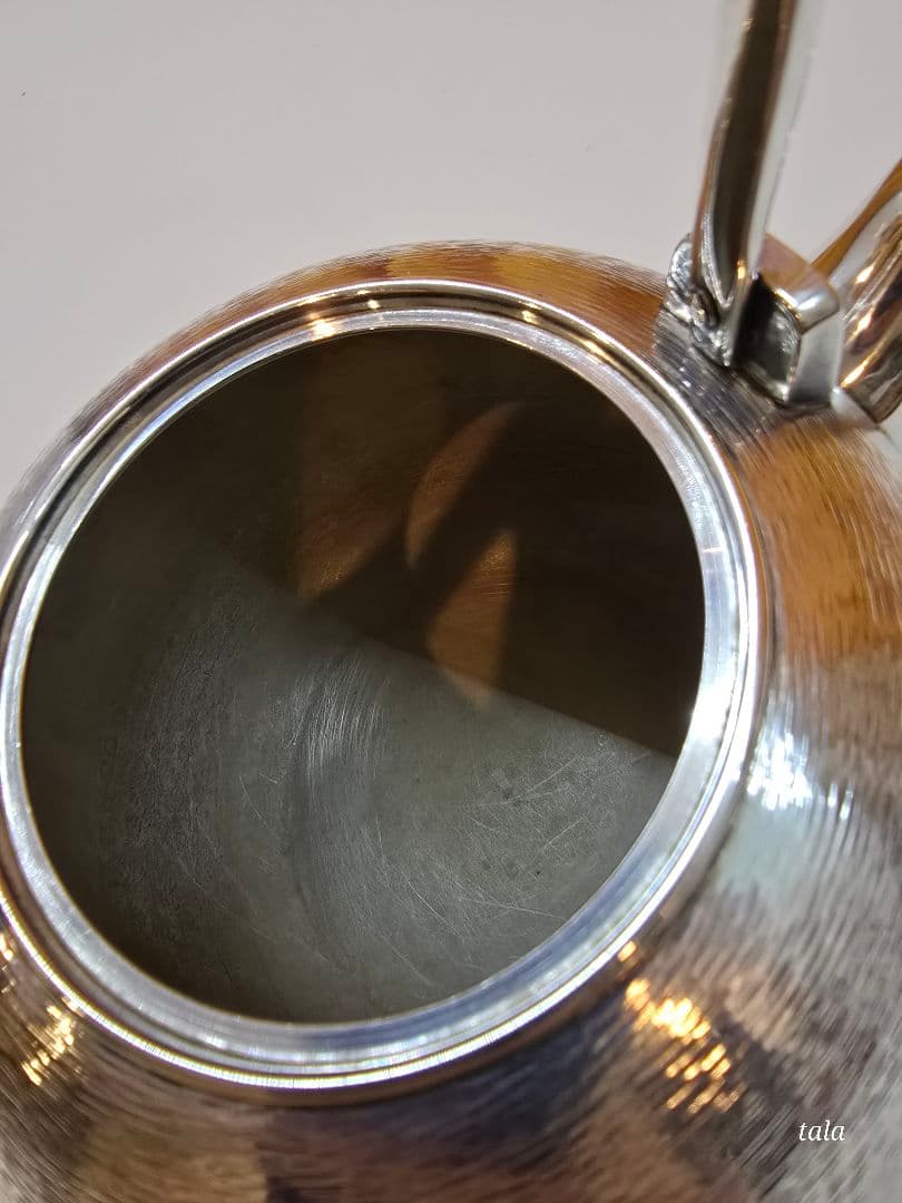 銀製 刻印 銀瓶 急須 煎茶