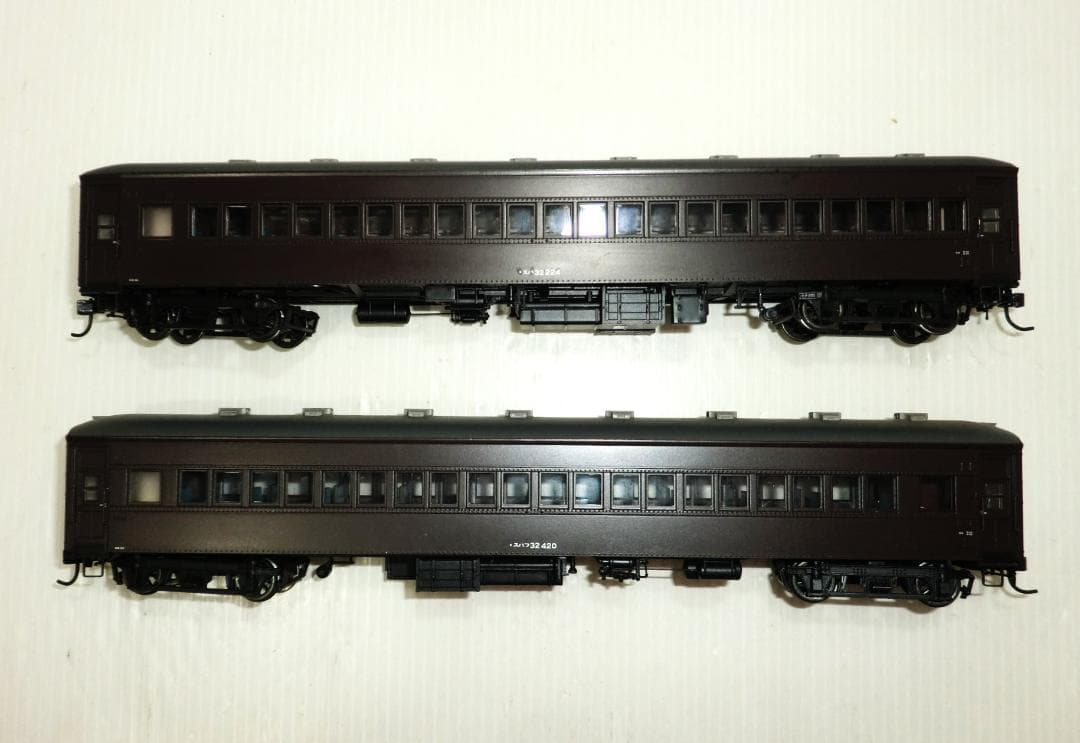 HOゲージ 天賞堂 32系国鉄旧客車 スハ32形・スハフ32形 室内灯付