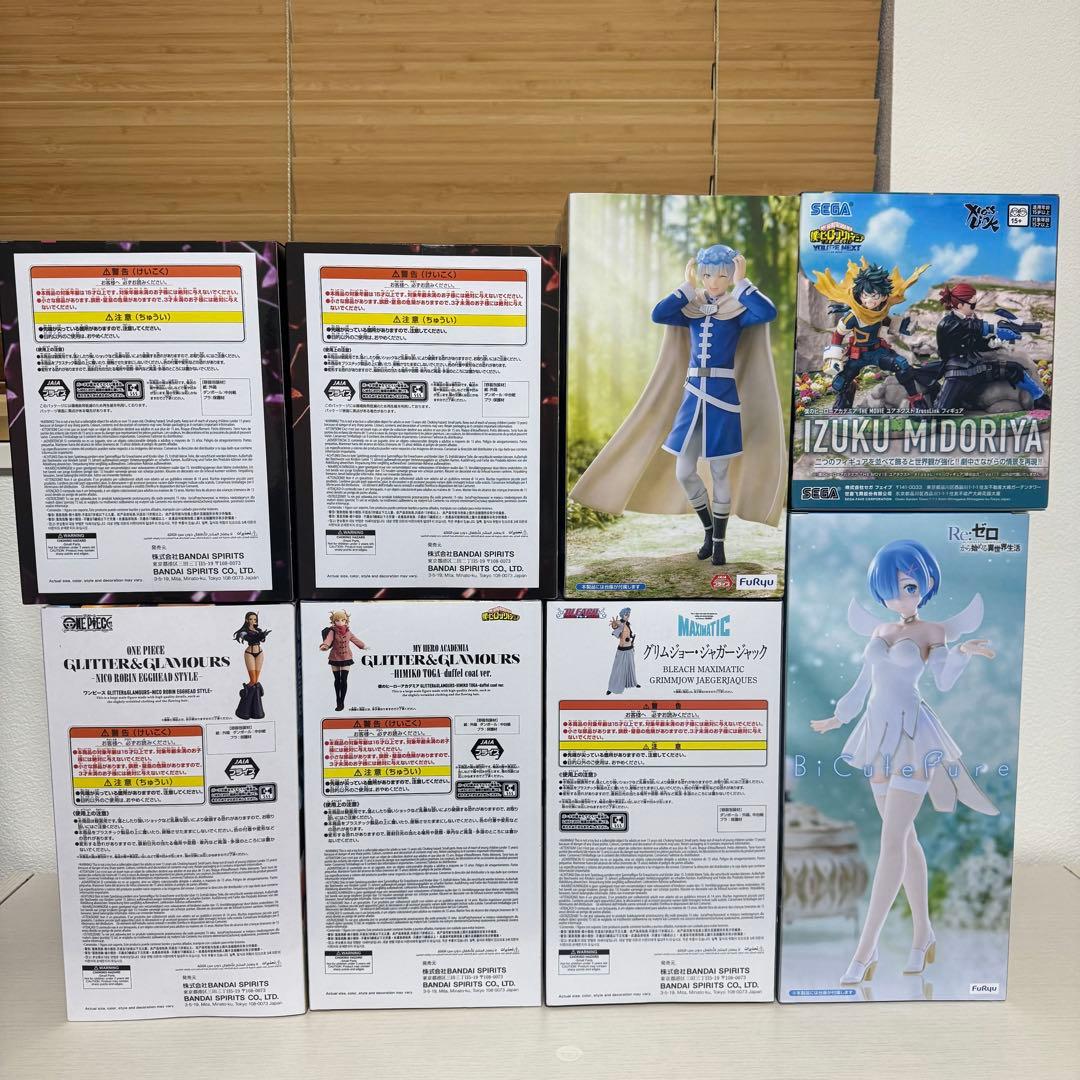 ジャンプ系・美少女系 プライズフィギュア 8体まとめ売り ワンピース ヒロアカ