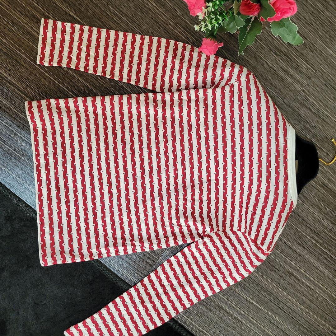 ルイヴィトン　タグ付き　ロゴ付き　ボーダー　ロングTシャツ　トレーナー　デザイン