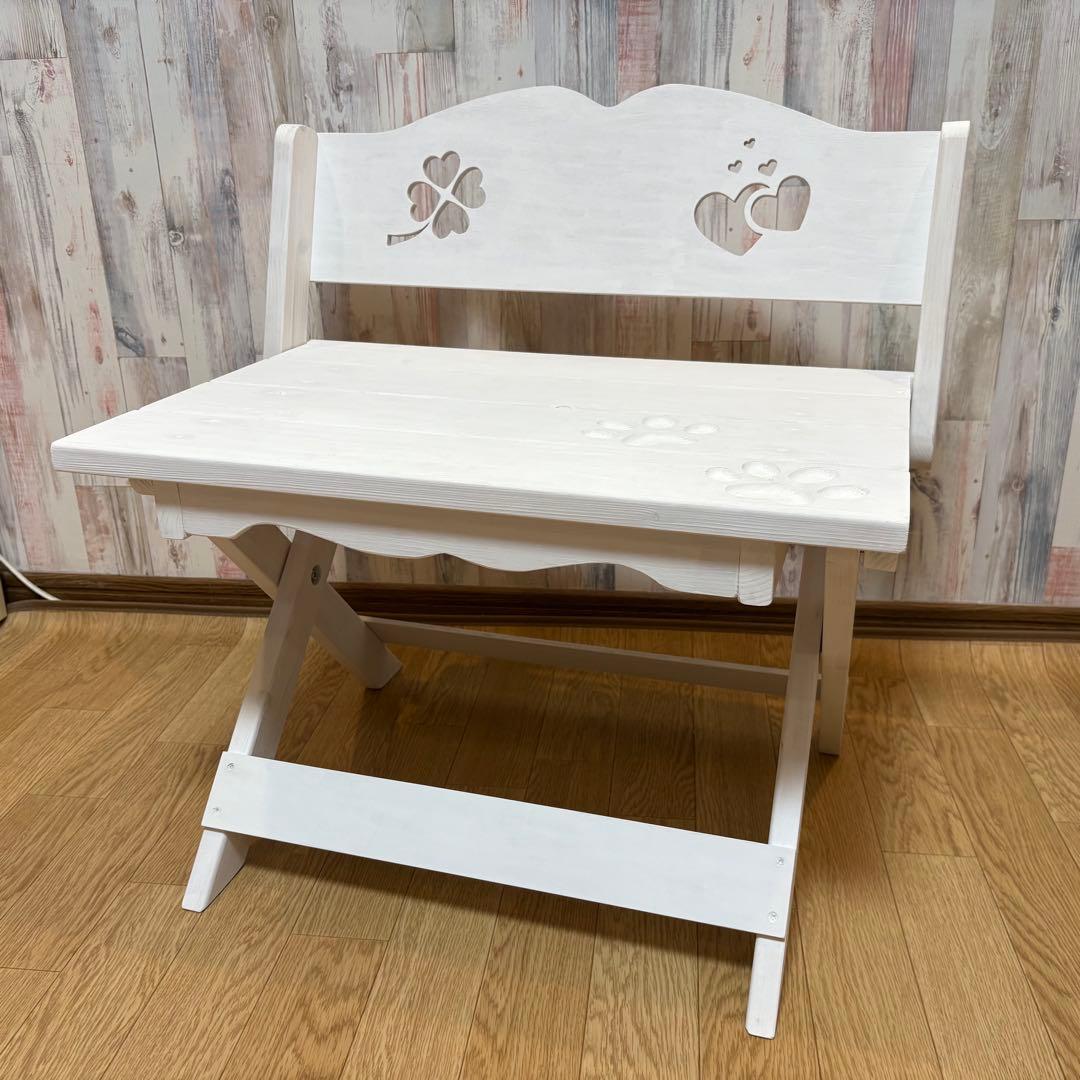 ハンドメイド　ペット用　折りたたみ式　可愛い　ベンチ　撮影用 ハンドメイド ペット用 折りたたみ式 可愛い ベンチ 撮影用 - メルカリ