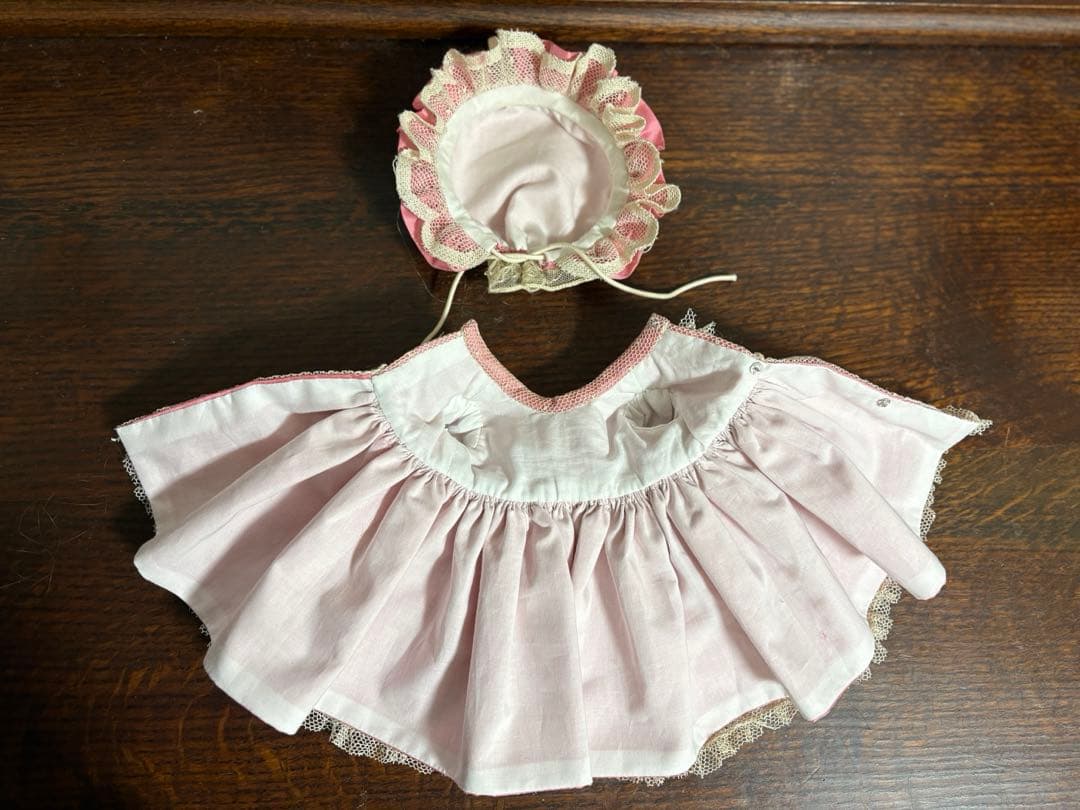 アンティークドール ビスクドール ドレス ボネ レース ドイリー - メルカリ