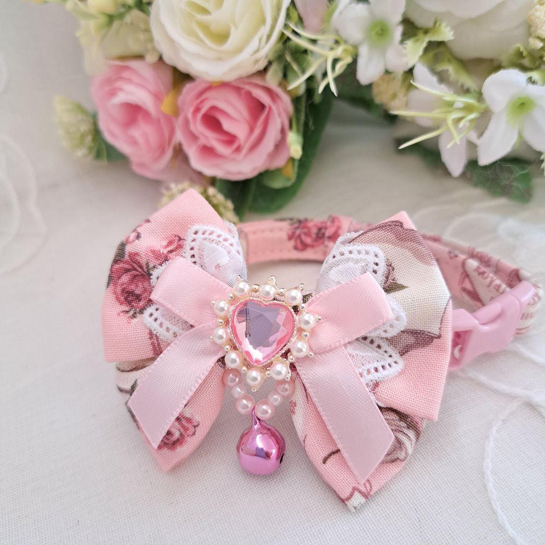 afternoonteaアリス(ピンク)わんちゃん猫ちゃん用首輪｜afternoontea