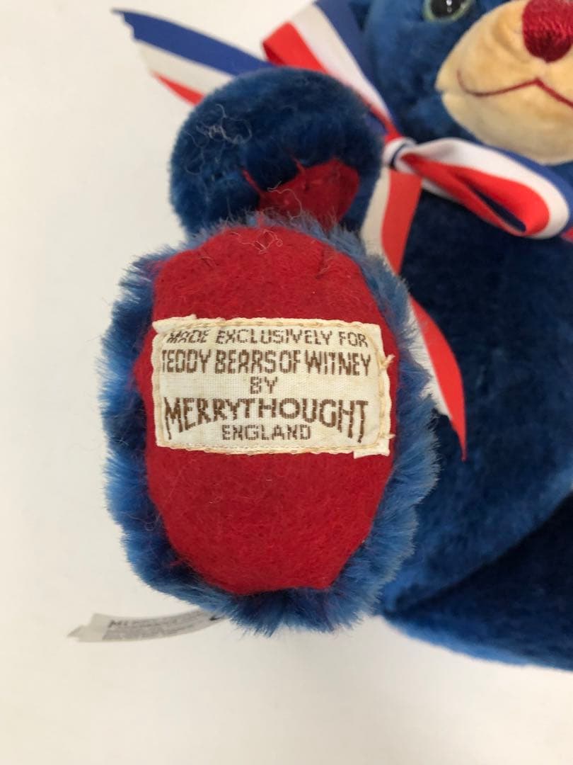 メリーソート社　チーキージャック　ブルー テディベア　ぬいぐるみ