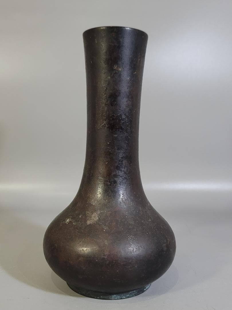 古銅 花生 在印 茶道具 DT406