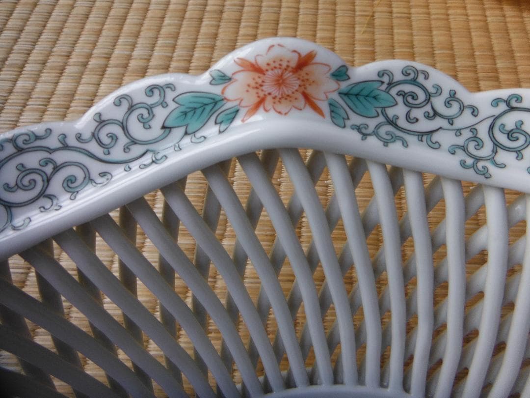 伊万里・菓子器 八角形 花鳥模様