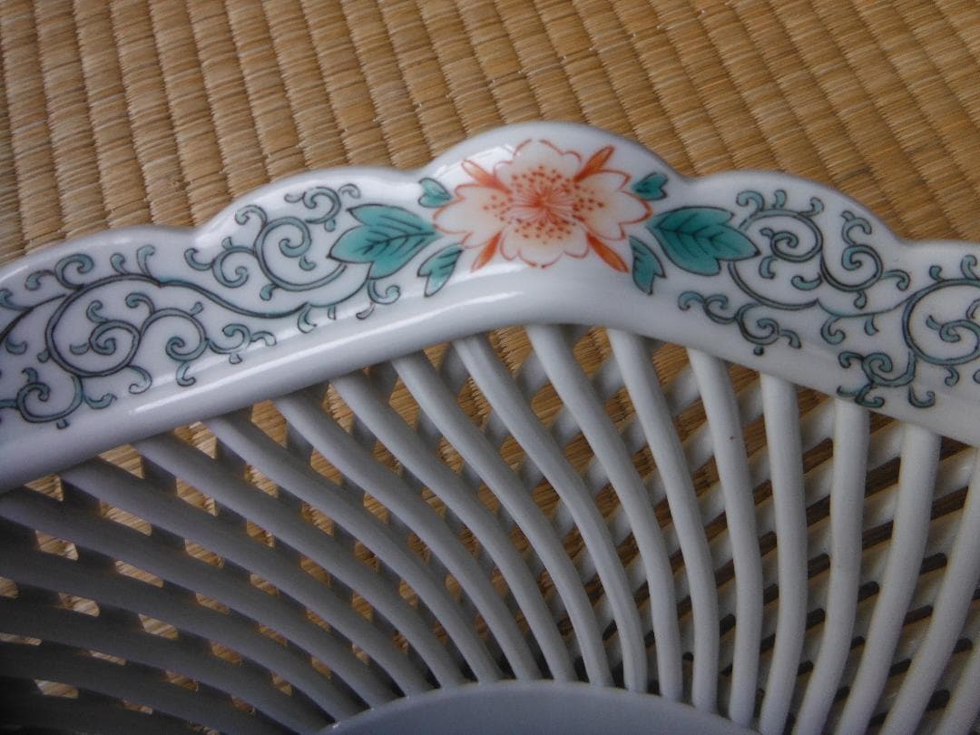 伊万里・菓子器 八角形 花鳥模様