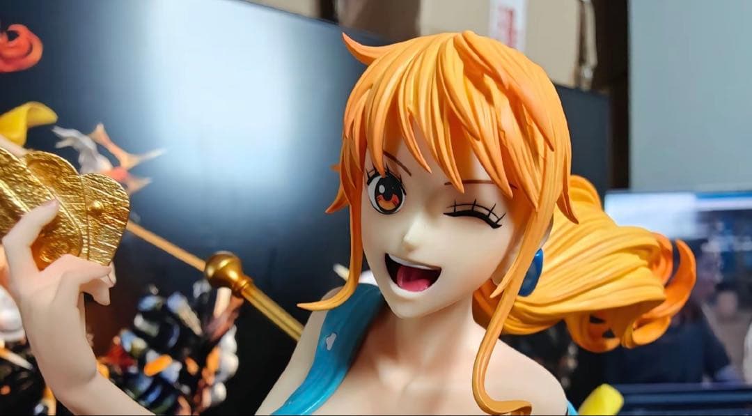 ワンピース ナミ ルフィ ガレージキット ガレキ スタチュー⑤①