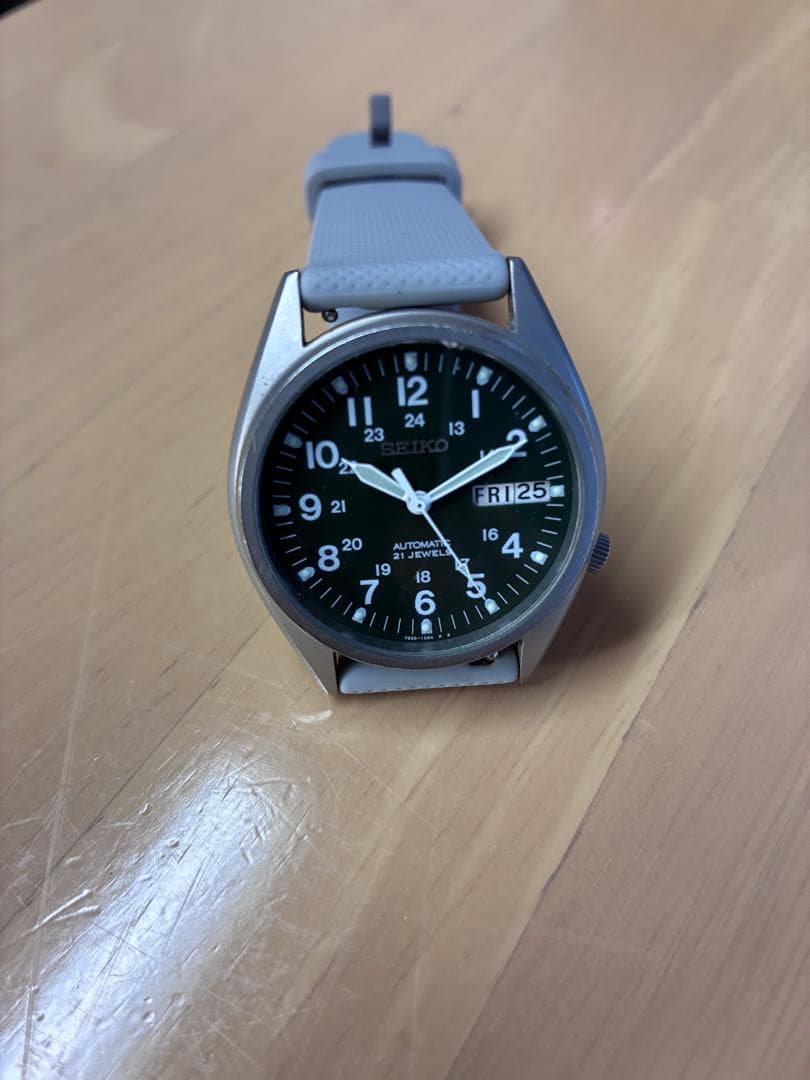 SEIKO 自動巻き時計 ミリタリー風　デイデイト 7S26 - 1684