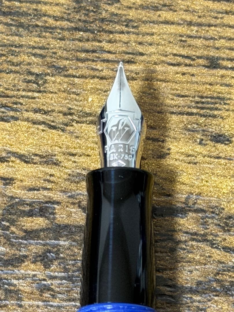 新品未使用　ウォーターマン チャールストン　万年筆 ブルー 18金　細字