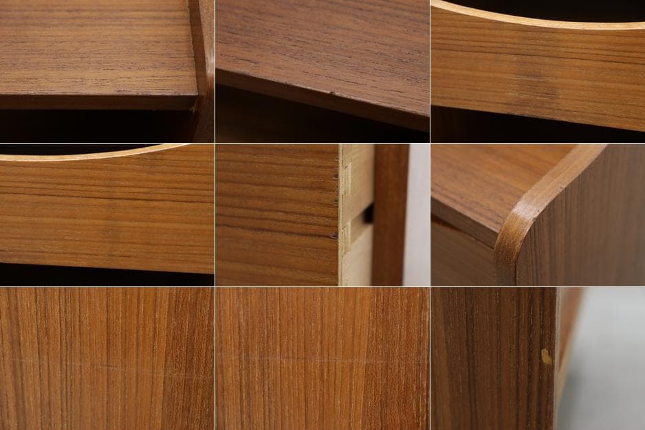 ヴィンテージ チーク材 ベッドサイド キャビネット サイドテーブル